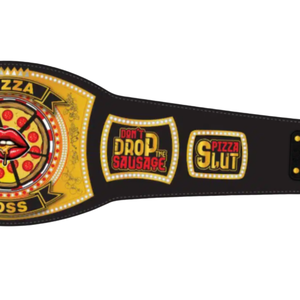 Ceinture de champion de haute qualité Pizza Boss, ceinture de titre de lutte personnalisée avec un design audacieux de pizza pour les fans et les collectionneurs - Product Image 5