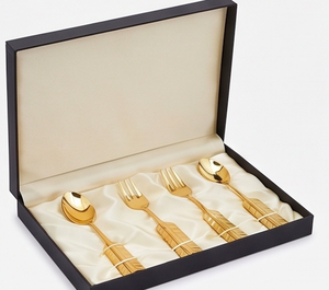 Gold Arrow Design Flatware <b>Set</b> <b>Mirror</b> Polished Metal Cutlery For Wedding Dinner Tableware Dishwasher Safe - Product Image 6
