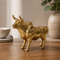 Figurine de taureau en métal vintage, sculpture du taureau de Wall Street, statue de la puissance en métal, décoration de bureau - Ali Handicrafts, vente en gros B2B