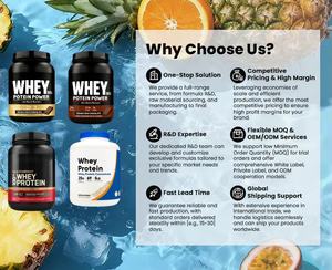 OEM Muscul Mass Gainer Whey Sport Nutrition Gym Concentrate Unflavored Fitness Protein Powder Whey Protein - Product Image 6