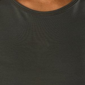 Débardeur court en tissu éponge noir structuré pour femme, idéal pour la gym, l'entraînement et le yoga - Product Image 5