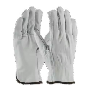 Gants JNM SAFETY en cuir de qualité supérieure, lisses, antistatiques, résistants à la chaleur, durables, résistants aux déchirures, antidérapants, à manchette droite, 11 oz, 26 cm - Product Image 1