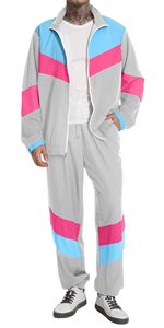 Conjunto Deportivo Cortavientos Retro para Hombre, 2 Piezas, Estilo Hip Hop, Proveedor Mayorista - Product Image 6