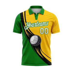 Chemise Polo de Golf pour Hommes de Haute Qualité à Manches Courtes avec Boutons sur le Devant, Coupe Classique, Séchage Rapide, Impression Personnalisée - Product Image 2