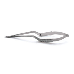 Micro-ciseaux courbés de 7,5 pouces en acier inoxydable, instrument chirurgical de précision, certifié CE, OEM - Product Image 1