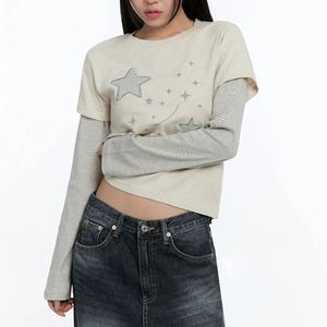 Womens <b>White</b> Graphic <b>T</b> <b>Shirt</b> Anime Manga <b>Girl</b> Print Short Sleeve Crewneck Oversized Drop Shoulder Y2K Gothic Grunge Apparel Tops - Product Image 2