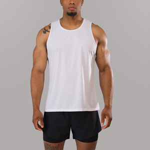 2026 <b>Light</b> Purple Color Gym Fitness Men's Clothing Tank tops Sleeveless 100% Polyester Summer Casual Wear Men's Tank Top - Product Image 1