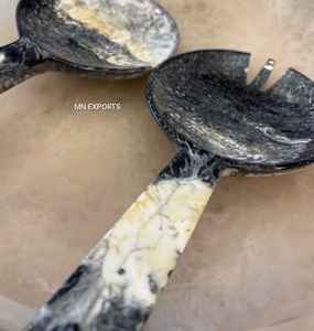 Servidor de Ensalada de Resina, Exportador Indio, Juego de Cubiertos de Resina (Tenedor y Cuchara) para Uso Doméstico y en la Cocina, Tamaño Personalizado por MN EXPORTS - Product Image 5