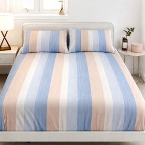 Drap-housse de luxe pour lit king size, confort et plaisir garantis |   Ensemble de housses de matelas en coton épais |   Literie douce et respirante |   2 Housses de coussin - Product Image 1