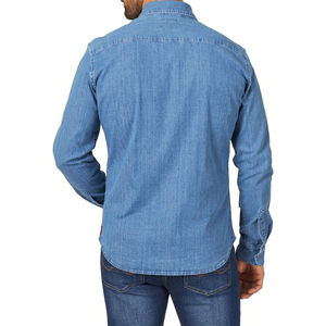 Camisa de Mezclilla Ligera para Hombre, Diseño Personalizado de Marca Privada, Venta al Por Mayor, Estilo Liso, Precio Económico - Product Image 2