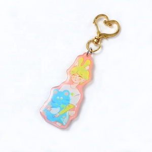 Factory Price Custom Clear Acrylic Keychain Acrylic Charm Btkpop Keychain Custom Logo Personalized Acrylic Keychain Blanks