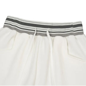 กางเกงขายาวทรงตรงผ้าคอตตอนผสมโพลีเอสเตอร์และสแปนเด็กซ์ แต่งขอบยางสีตัดกัน กางเกงวอร์มทรงหลวมสำหรับผู้ชาย มีกระเป๋าและเอวยางยืด - Product Image 3