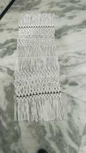 Tapiz de Macramé Basantpriya con Patrón Geométrico Abstracto, Decoración Bohemia Rectangular para Pared, Lavable, para el Hogar - Product Image 3