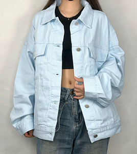 Chaqueta vaquera de mujer 2026: Elegante y moderna con botones, estilo lavado. - Product Image 6