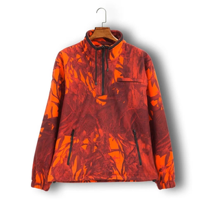 Vestes de chasse respirantes pour l'hiver 2026, fabriquées avec les meilleurs matériaux, vêtements de chasse à étiquette privée pour hommes et femmes, motif rouge orange - Product Image 1