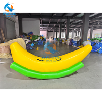Tiaxun Bateau Gonflable Aquatique pour Enfants : Balançoire Aquatique, Bateau Banane, Dauphin Flottant pour Parc Aquatique