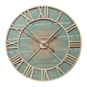 Antique Industrial Mechanical Design <b>Wall</b> <b>Clocks</b> Metal Wooden Combo for Living Room Home Office - Product Image 5