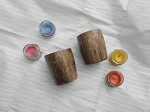 Portavelas y Recipientes de Madera Hechos a Mano al por Mayor |   Portavelas Rústico de Madera |   Fabricante OEM - Product Image 3