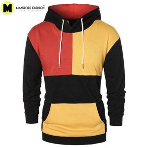 Sweat à capuche en molleton 100 % coton épais de haute qualité pour homme, brodé, options de teinture unie, style streetwear, col à capuche - Product Image 1