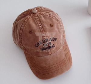 OEM Custom <b>Plain</b> Blank Worn Out Denim Baseball <b>Cap</b>,Unisex Distressed Denim Fabric Dad Hat,Luxury Gorras Washed Blue Jeans <b>Cap</b> - Product Image 3