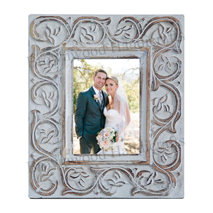 Burnt <b>White</b> Antique Color Superior Quality Solid Mango Wood Photo <b>Frame</b>/ Wooden Picture <b>Frame</b> for Room Decoration & Gifts Use - Product Image 1