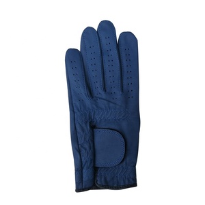 Gants de golf pour homme en cuir de cabretta de mouton blanc de qualité supérieure, respirants, avec logo personnalisé, en cuir souple, vente en gros - Product Image 2