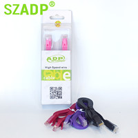 Konektivitas Internet Kecepatan Tinggi Kabel Flat Patch Ethernet Ribbon Cat6 RJ45