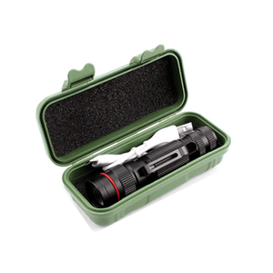 Set di 2 Torce LED Ricaricabili USB 1000 Lumen con Messa a Fuoco Regolabile 3 Modalità Nere Mini Torce LED con Cavo USB e Mini Scatola per - Product Image 4
