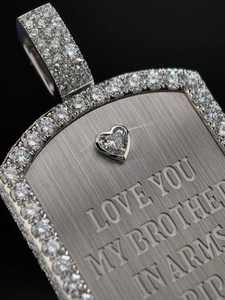 Colgante Personalizable de Diamante Moissanite VVS, Estilo Hip Hop, Joyería de Moda con Imagen, Colgante Personalizado para Raperos - Product Image 1