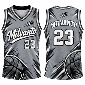 Camiseta de Baloncesto Personalizada Color Borgoña de Alta Calidad con Cuello en V, Sublimación en Poliéster, Transpirable, Uniforme para Equipo de Baloncesto Masculino - Product Image 3