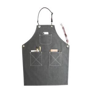 Chaleco de Uniforme de Lujo para Cafetería, Chaleco Multibolsillos de Lona Premium para Barista, Delantal Personalizado con Logotipo de Marca, Delantal de Alta Calidad para Personal de Barra de Espresso - Product Image 3