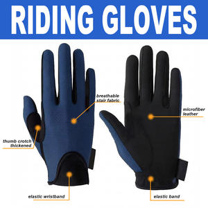 Custom All-Season Lightweight Non-Slip Equestrian <b>Gloves</b> Men Women Youth Outdoor Anti-slip Palm Horse Riding <b>Glove</b> - Product Image 4