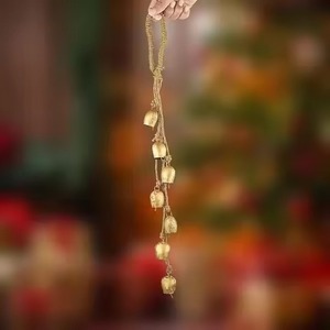 ระฆังคริสต์มาสโลหะตกแต่งอย่างสวยงามสำหรับตกแต่งต้นไม้และชั้นวางของ - Product Image 5