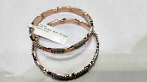 Pulsera y brazalete de diamantes cultivados en laboratorio de oro blanco ligero, Joyería de diamantes hecha a mano para hombres - Product Image 5