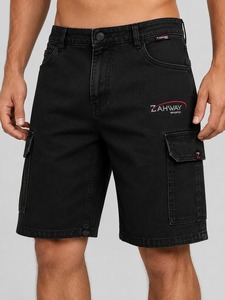 Casual Mid Rise <b>Stretch</b> Denim Comfortable Lightweight Breathable Design Perfect for Daily Summer <b>Men</b> Denim Shorts - Product Image 1