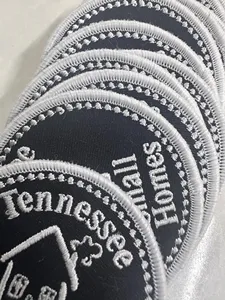 Embroidery Velcro Patches Various Countries, Multi-national <b>Adhesive</b> <b>Hook</b>-and-loop Patches with laser ctting - Product Image 6