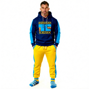 Ensemble de survêtement à capuche pour garçons avec imprimé Phénix et Dragon, manches longues, tenue décontractée d'automne, matière polyester respirante, coupe classique - Product Image 4