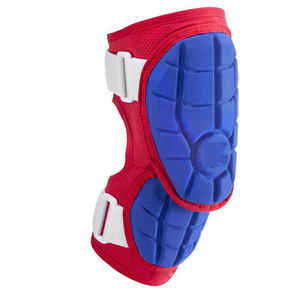 Rodillera de Soporte WARPRO INDUSTRY Roja y Azul de EVA Gruesa, Transpirable, con Absorción de Impactos, Protección Integral y Cierre de Cremallera, Unisex - Product Image 1