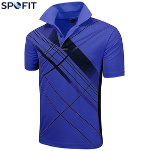 Nouveau style, polo d'affaires respirant en polyester 100%, séchage rapide, respirant, logo personnalisé, couleur unie, polo personnalisé pour homme - Product Image 3
