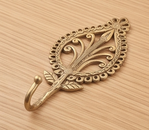 Elegant Matte Gold Polish Brass Wall <b>Hook</b> <b>With</b> Modern Design Perfect For Home Decor Elegant Storage Solutions - Product Image 6