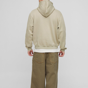 Sweat à capuche oversize imprimé en relief pour hommes, service OEM/ODM, en coton doux, chaud pour l'hiver, style streetwear, impression en relief - Product Image 4