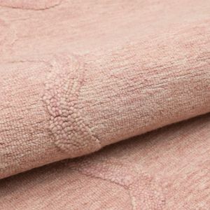 ZandH Home Handmade Pink Hand Tufted Wool Rug <b>Thick</b> Modern Abstract Pattern Pet Friendly Cushioned Non-Slip Washable Cotton - Product Image 5