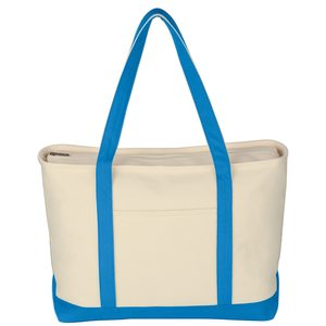 Sac fourre-tout en toile de coton 24 oz, robuste, grande capacité, avec fermeture éclair, vierge, écologique, réutilisable, vente en gros, cadeau promotionnel - Product Image 6