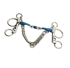 Bocado de hierro dulce para caballo, tipo Pelham, doble articulación, contacto suave, control equilibrado, equipo de entrenamiento de equitación, equipo ecuestre duradero - Product Image 5