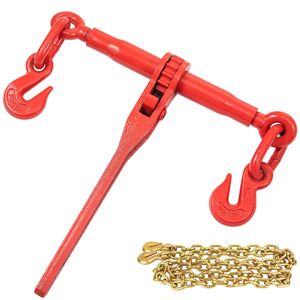 Kit di Fissaggio a Catena da 5/16'' con Capacità di Carico di 5400 LBS, Due Ganci di Aggancio e (4) Fibbie a Cricchetto - Product Image 1