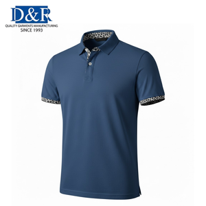 T-shirt décontracté pour homme OEM Malaisie, best-seller, couleur unie, pour l'été et la plage, en mélange de coton respirant, teint en pièce, tendance - Product Image 6