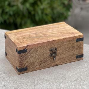 Caja de Madera de Mango Hecha a Mano, Caja de Recuerdos de Madera Tallada Antigua para Joyería, Precio al por Mayor, Cajas Decorativas de Almacenamiento - Product Image 6