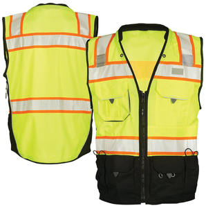 Chaleco de Seguridad Profesional de Alta Visibilidad, Reflectante, con Diseño de Malla Transpirable para Seguridad en Sitios Industriales, Chaleco para Hombre - Product Image 4