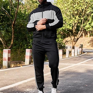 Conjunto Deportivo Informal de Algodón para Hombre, Sudadera con Capucha y Pantalones Deportivos, Ropa Deportiva para Entrenamiento, Fitness, Uso Diario y Moda - Product Image 3