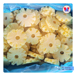 Trozos de Piña Congelada de Alta Calidad IQF, Corte 1/16, Fruta Dulce en Cubos, Paquete a Granel en Cartón PE para Relleno de Repostería y Panadería - Product Image 1